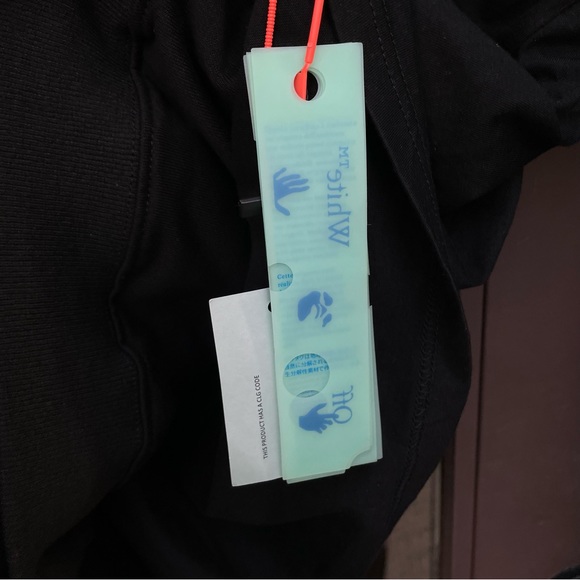 🔥🔥🔥 Off-White Marker Over Hoodie Black L 🔥🔥🔥 NWT - Picture 13 of 16